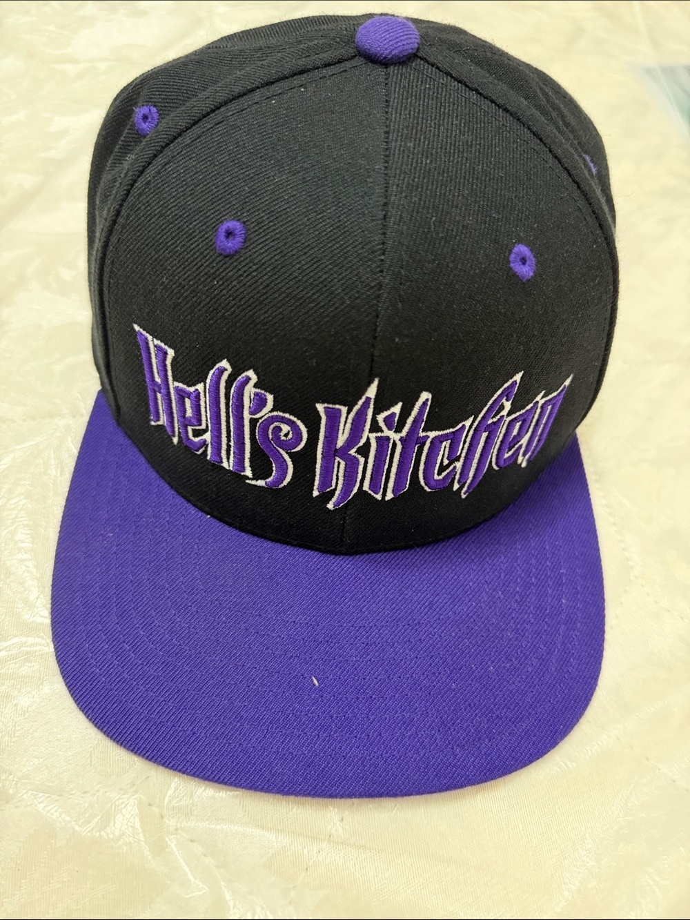 Hell's Kitchen Black & Purple Snapback Hat